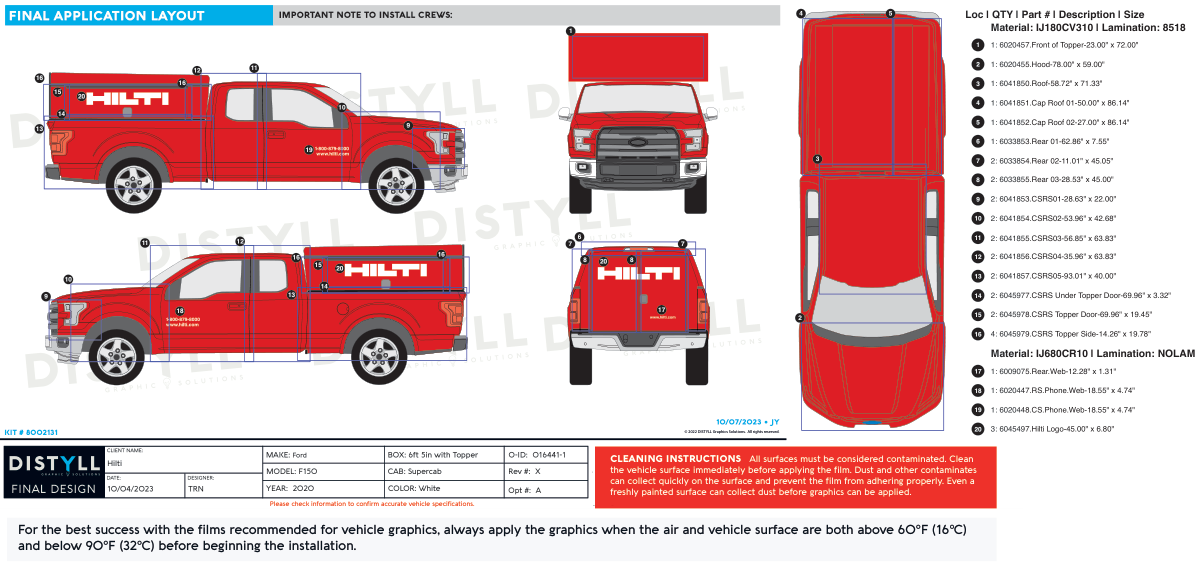 Hilti, Ford, F150, 6ft5in Box, Walk in Topper, Supercab, 2020