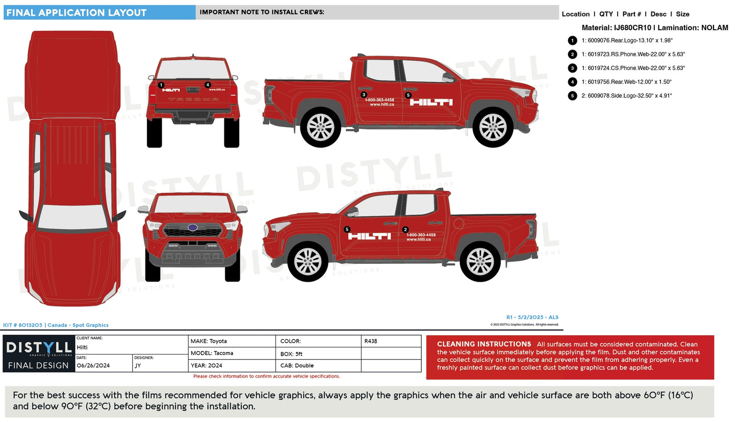 Hilti, Toyota, Tacoma, Double Cab, 5ft box with Cap