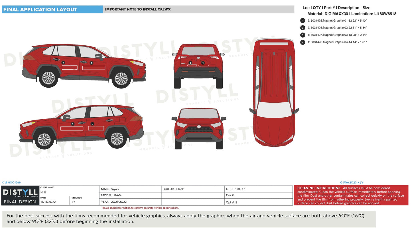Hilti, Toyota, Rav4, Magnet Kit, 2022-