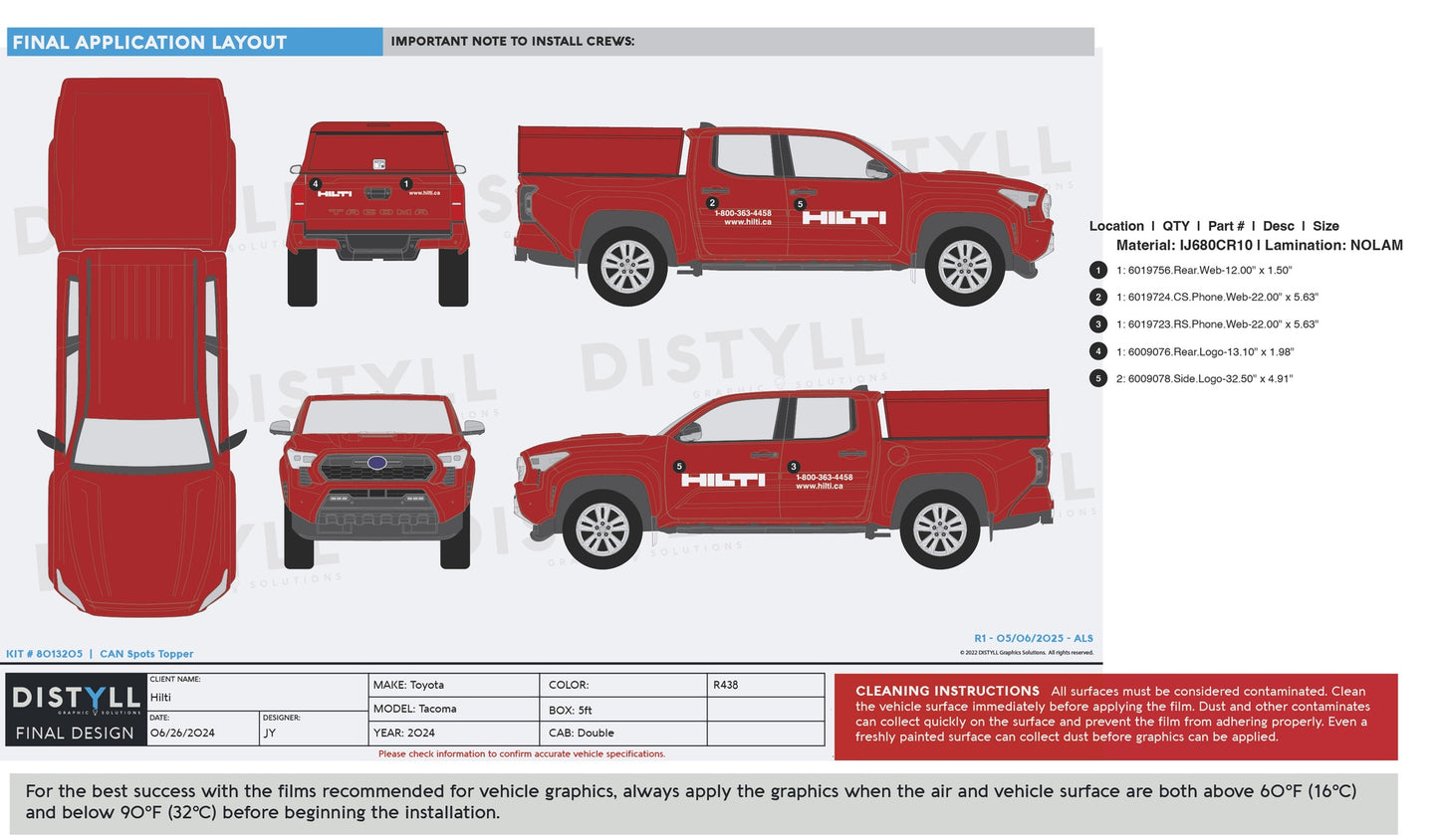 Hilti, Toyota, Tacoma, Double Cab, 5ft box with Cap
