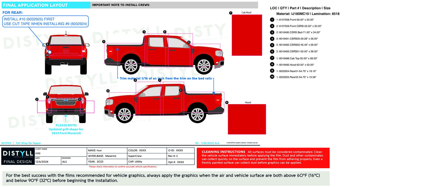 Hilti, Ford, Maverick, SuperCrew, 121WB, 2025 (ASCO Topper)