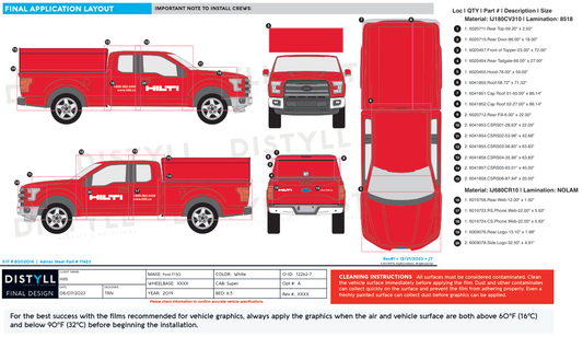 Hilti, Ford F150, Super Cab, 6ft5in Box,  Topper, Full Wrap with Canadian Spots