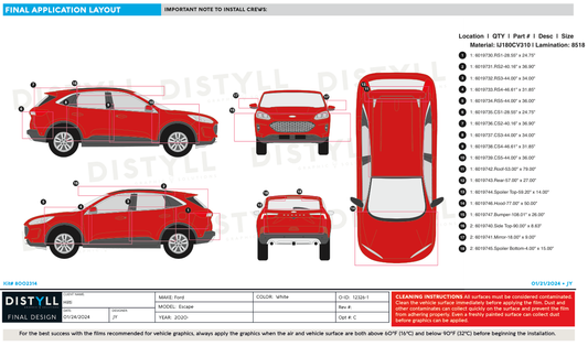 Hilti, Ford, Escape, 2020- Red Wrap Kit