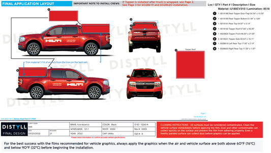Hilti, Ford Maverick, 2022, Topper Only Kit