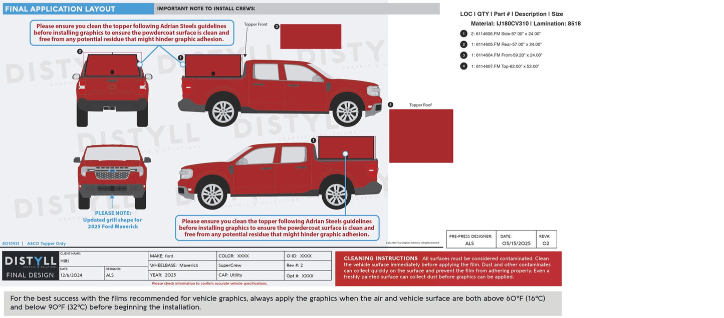 Hilti, Ford, Maverick, SuperCrew, 121WB, 2025 (ASCO Topper)
