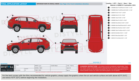 Hilti, Toyota Rav4, Full Wrap no Logos, 2023