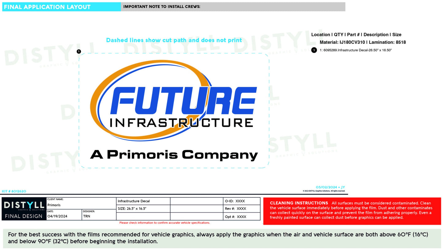 Primoris, Infrastructure Decal