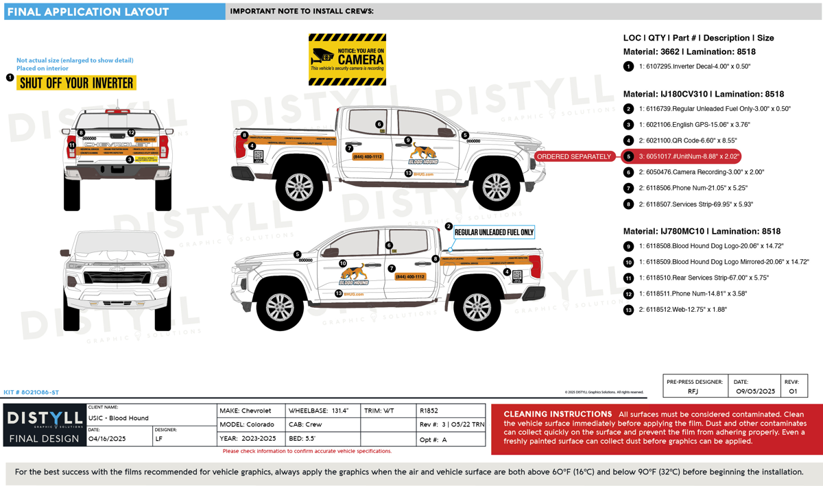 Blood Hound, Chevy, Colorado, Crew Cab, 5ft5in Bed, 2023