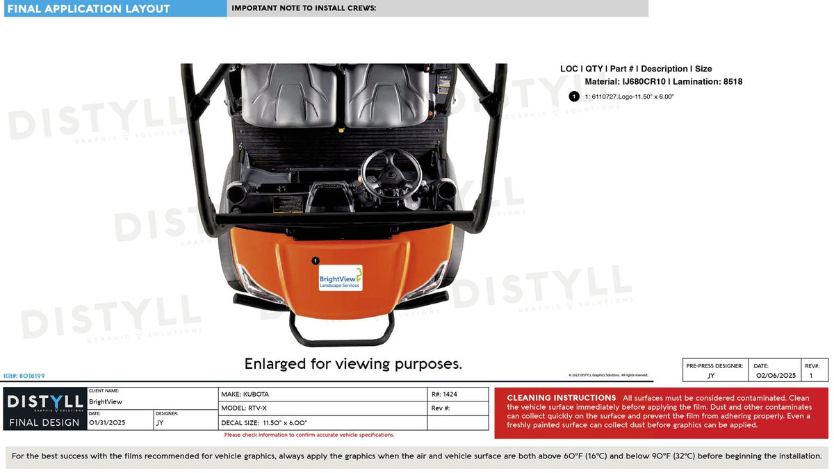 BrightView, ATV Decal – Distyll