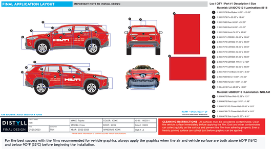 Hilti, Toyota, Cross, 2022-2023, Tiles and Reflective Spots