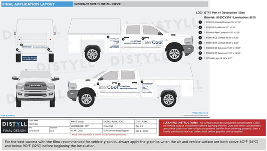 InterCool, Dodge, Ram 2500, Crew Cab, 169, Service Body, 2023
