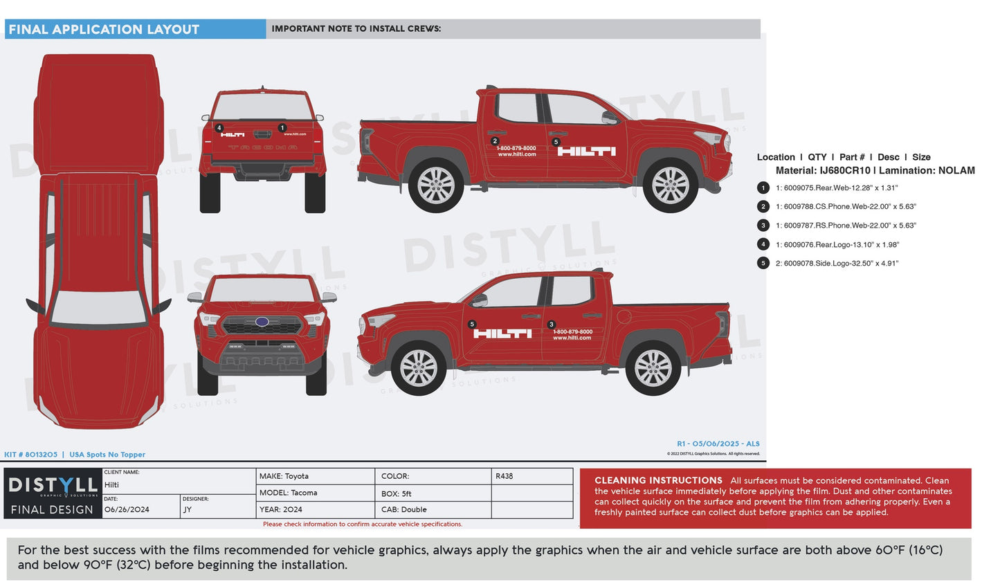 Hilti, Toyota, Tacoma, Double Cab, 5ft box with Cap