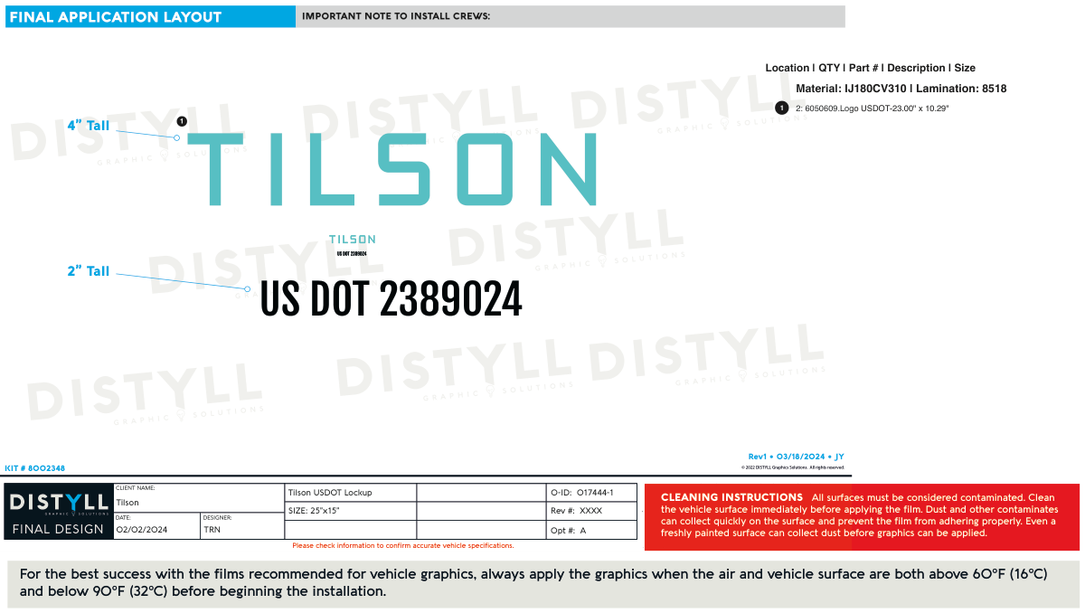 Tilson, Logo USDOT Lockup