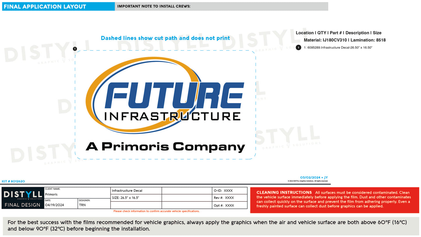 Primoris, Infrastructure Decal