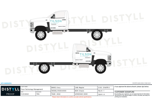 Tilson, Chevy, 5500 6500, 2022, Regular Cab, Chassis, Spots