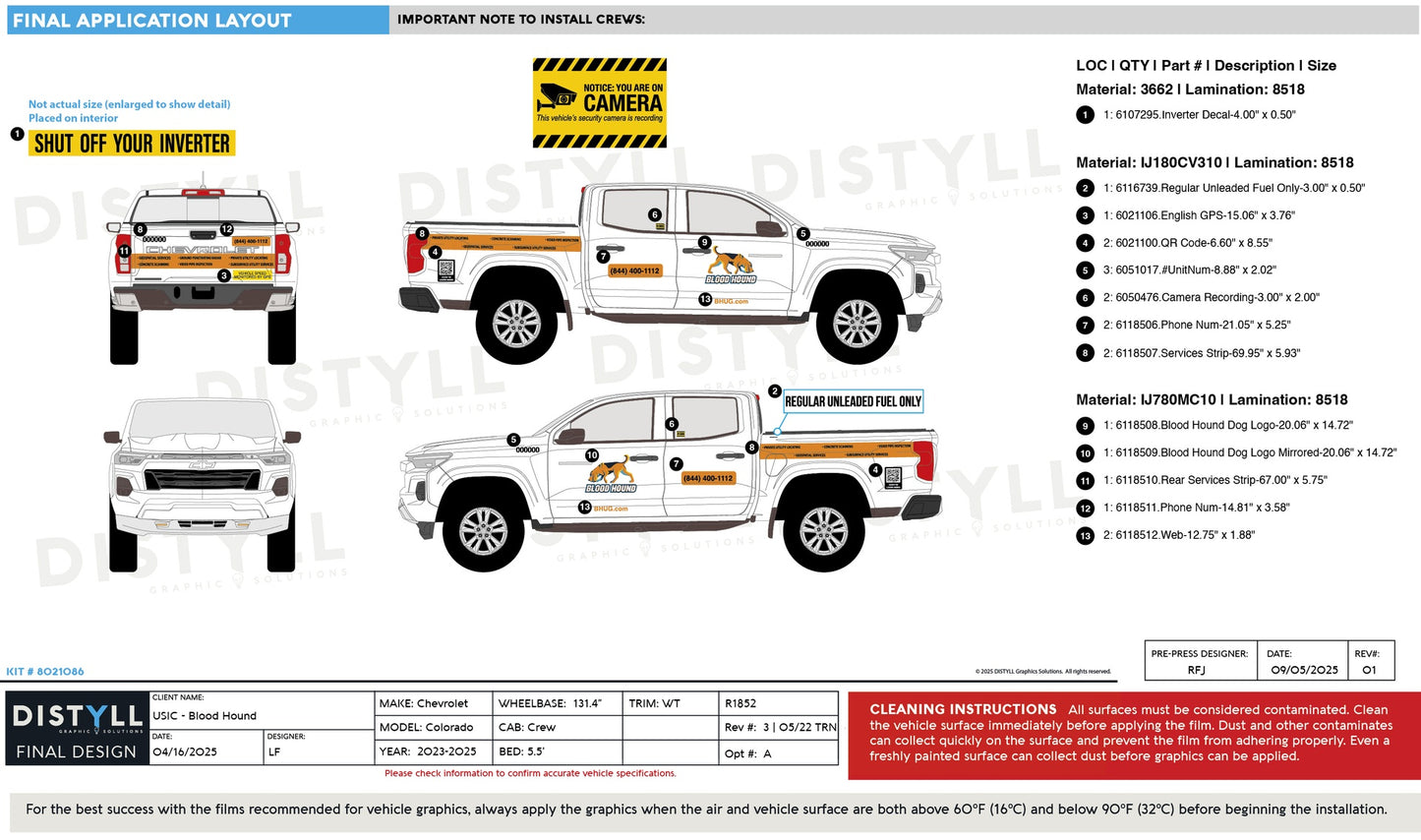 Blood Hound, Chevy, Colorado, Crew Cab, 5ft5in Bed, 2023