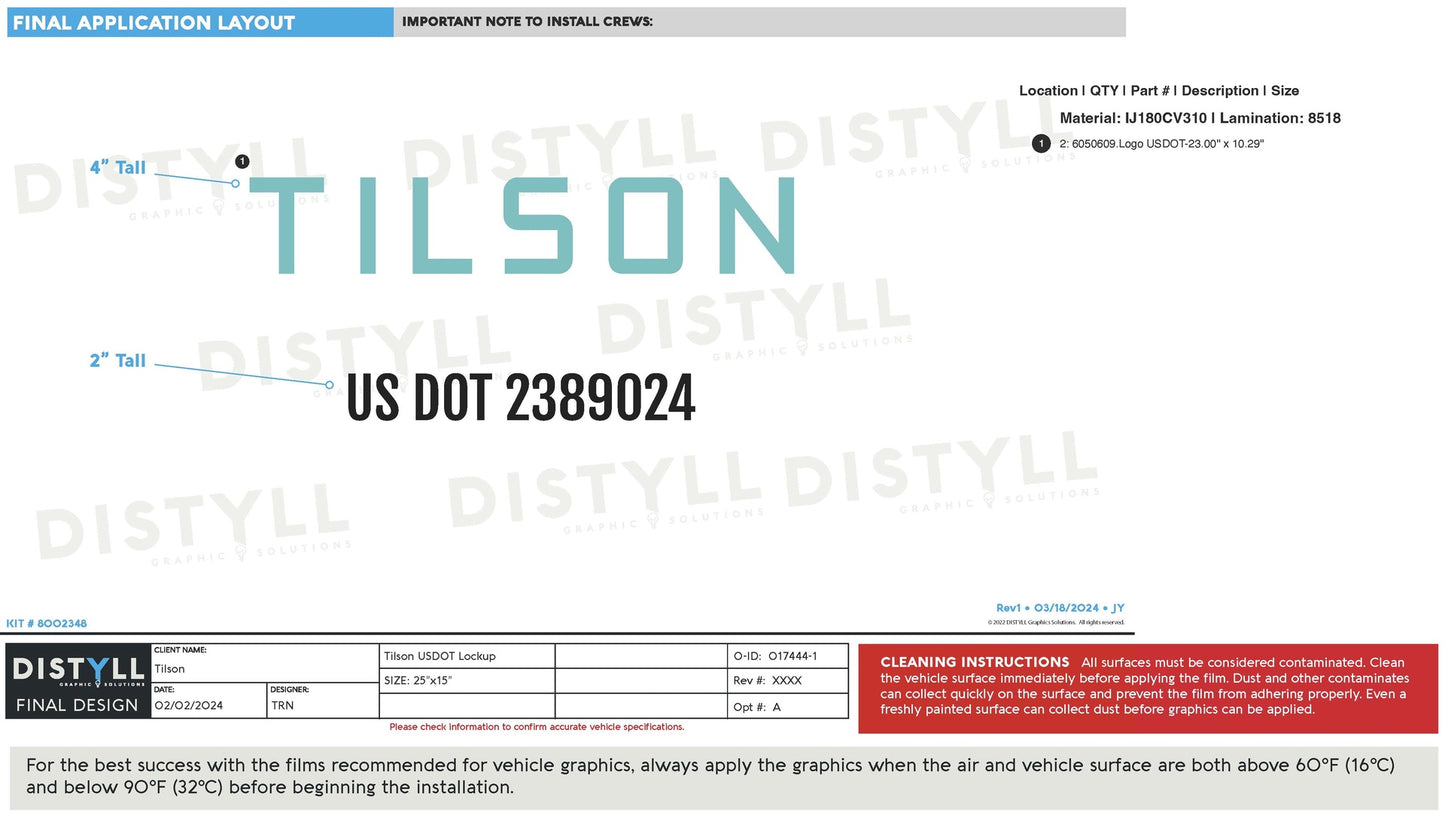 Tilson, Logo USDOT Lockup