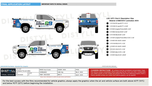 Pye-Barker - Justice Fire & Safety - Nissan, Frontier, All Trim Levels, King Cab, 6ft, 126WB, 2022_R1923