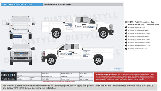 InterCool, Ford, F250, SuperCab, 164WB, 8ft, Service Body, 2023