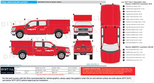 Hilti, Ford F150, Crew Cab, 6ft5in Box, Topper, Full Wrap with Canadian Spots
