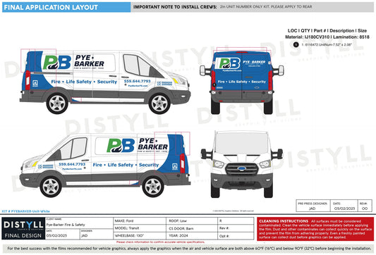 Pye-Barker, 2in White Unit Number Kit